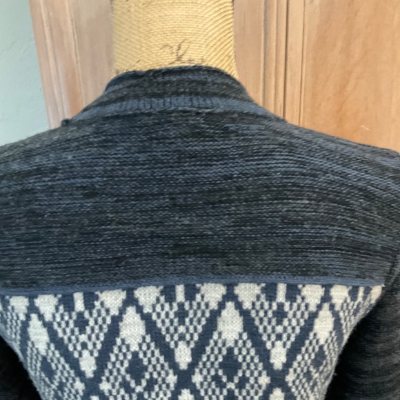 Free People Foxtrot Argyle Wool Blend Cardigan Grandpa Grunge Sweater XS British - Picture 13 of 16